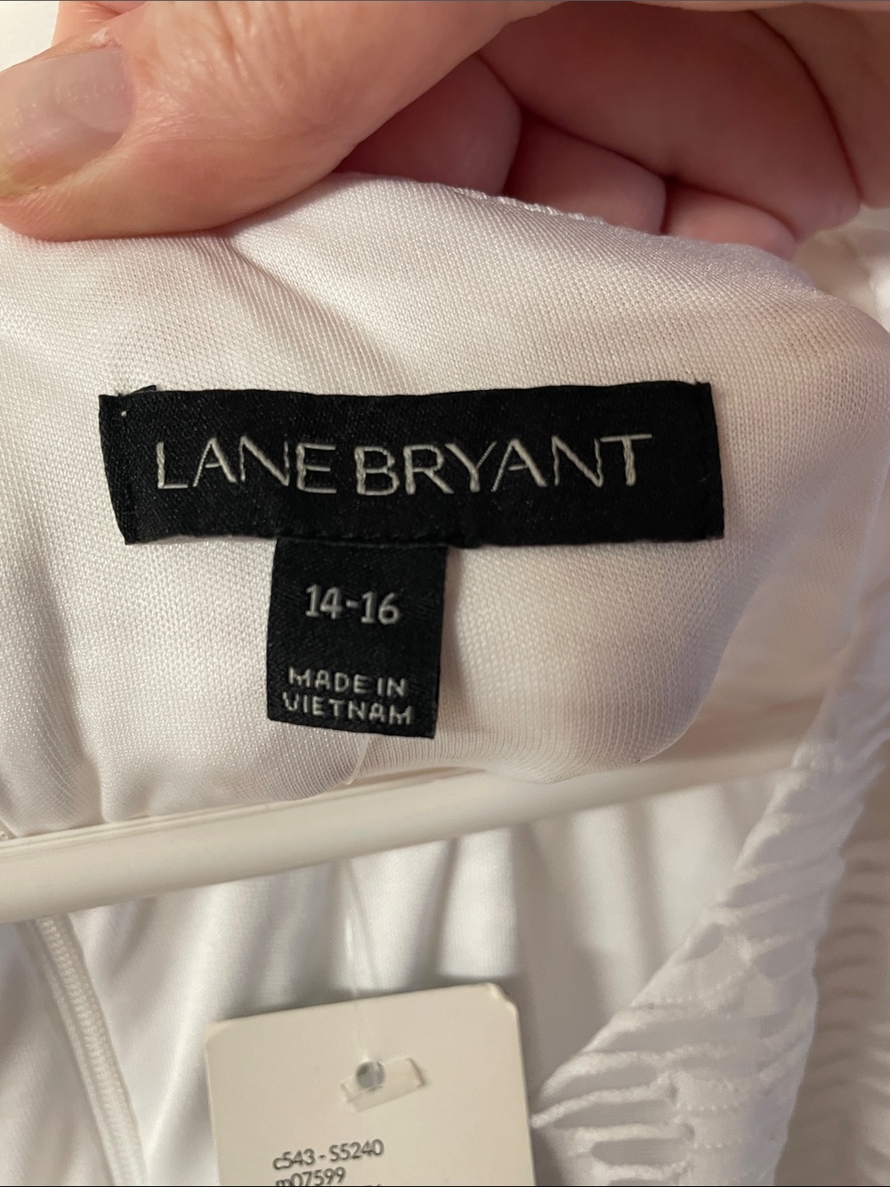 Lane Bryant white sleeveless fit&flare midi dress NWT women’s size 14-16 - Picture 3 of 14